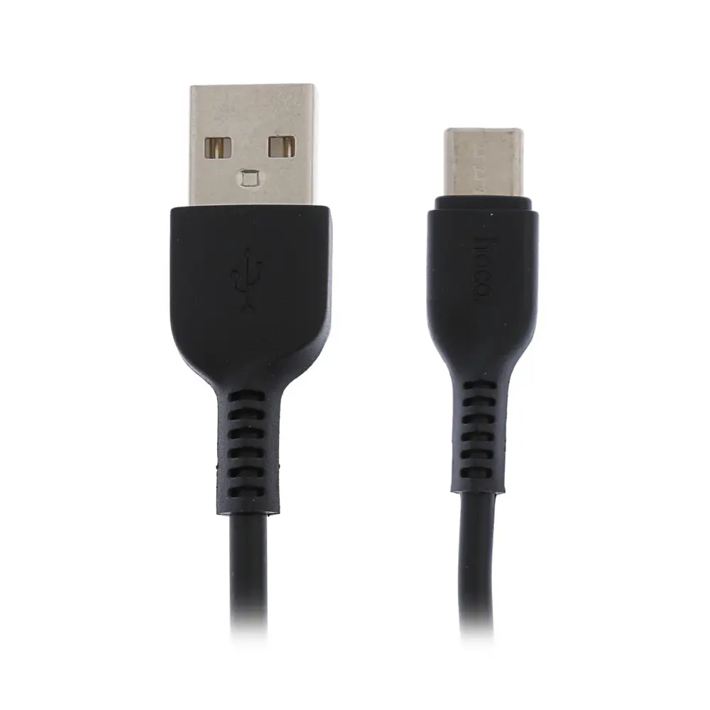 Фото 2 Кабель Hoco X13 Type-C - USB 3 А 1 м ПВХ оплетка цвет чёрный Фото 2 Кабель Hoco X13 Type-C - USB 3 А 1 м ПВХ оплетка цвет чёрный