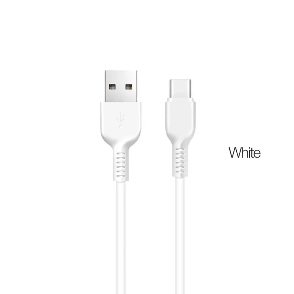Фото 2 Кабель Hoco X20 Type-C - USB 3 А 3 м ПВХ оплетка цвет белый Фото 2 Кабель Hoco X20 Type-C - USB 3 А 3 м ПВХ оплетка цвет белый