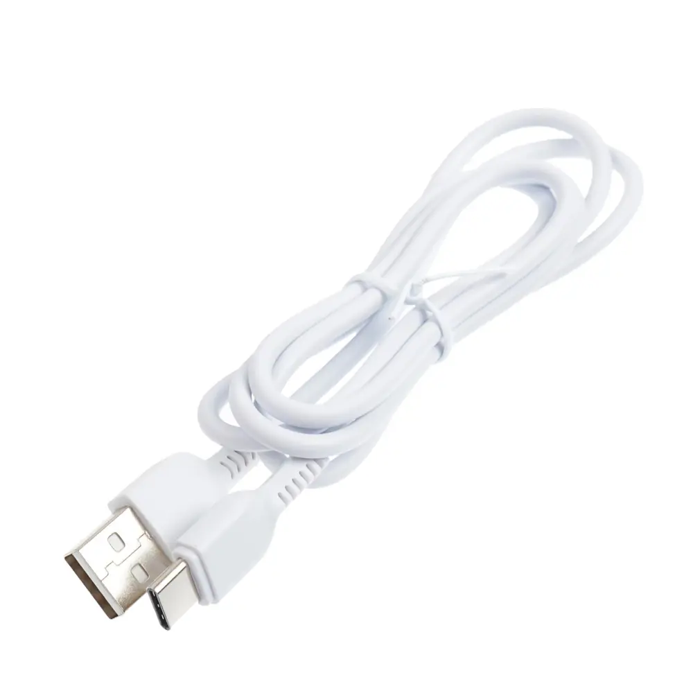 Фото 3 Кабель Hoco X20 Type-C - USB 3 А 1 м ПВХ оплетка цвет белый Фото 3 Кабель Hoco X20 Type-C - USB 3 А 1 м ПВХ оплетка цвет белый