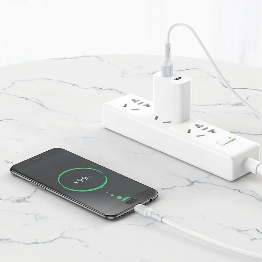 Фото 3 Кабель Hoco X65 microUSB - USB 2.4 А 1 м TPE оплетка цвет белый Фото 3 Кабель Hoco X65 microUSB - USB 2.4 А 1 м TPE оплетка цвет белый
