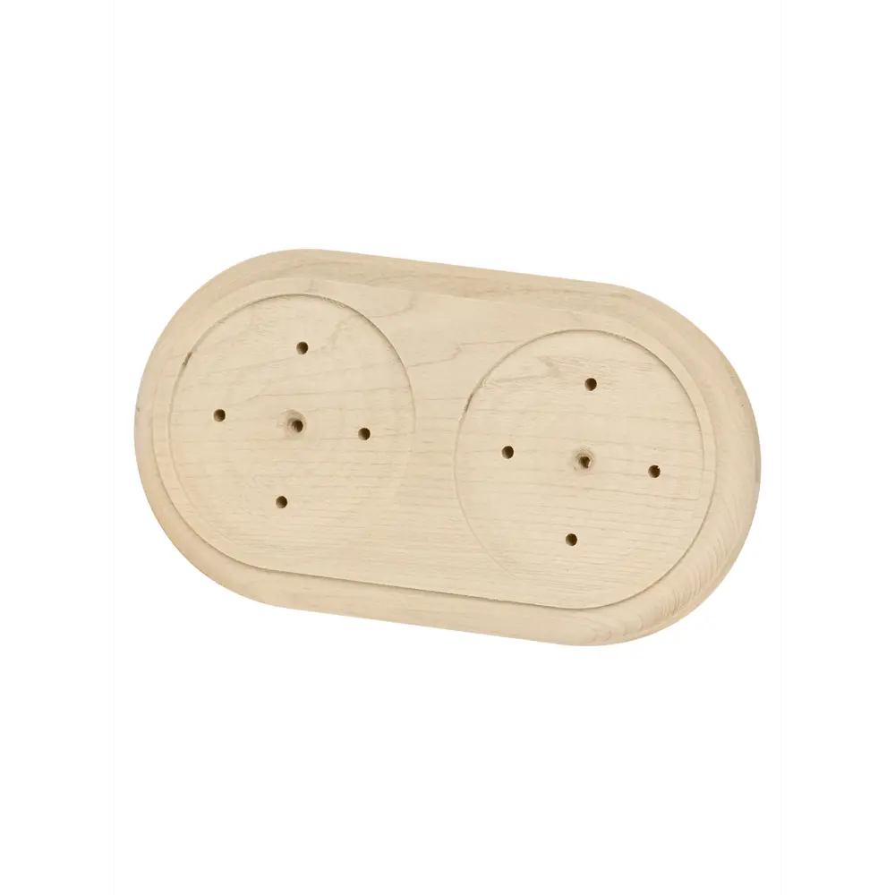 Фото 2 Накладка на бревно Tdm electric универсальная овал НБУ 1Пx2 92x167 мм береза