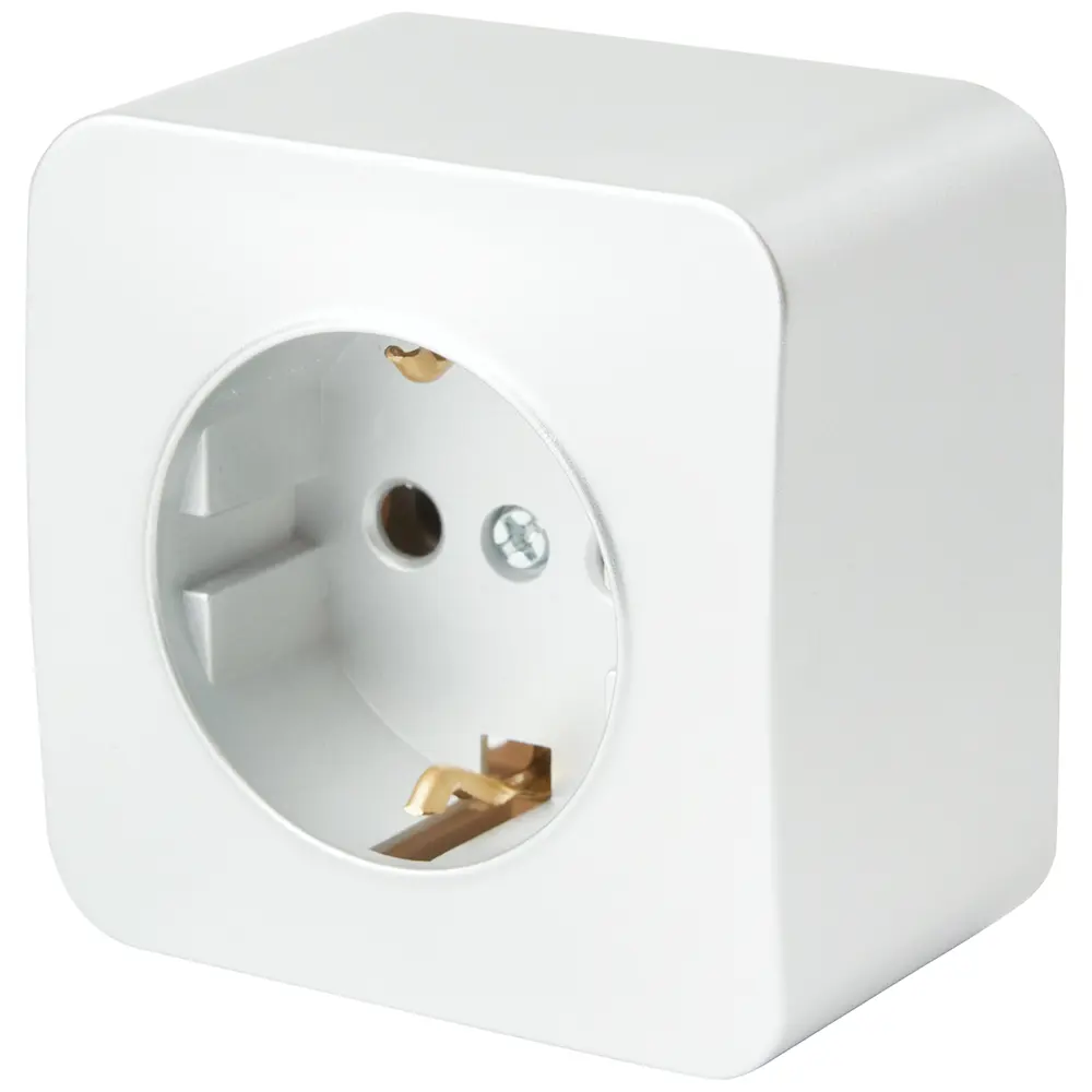 Фото Розетка накладная Stekker София MST16-11-01 с заземлением цвет белый Фото Розетка накладная Stekker София MST16-11-01 с заземлением цвет белый