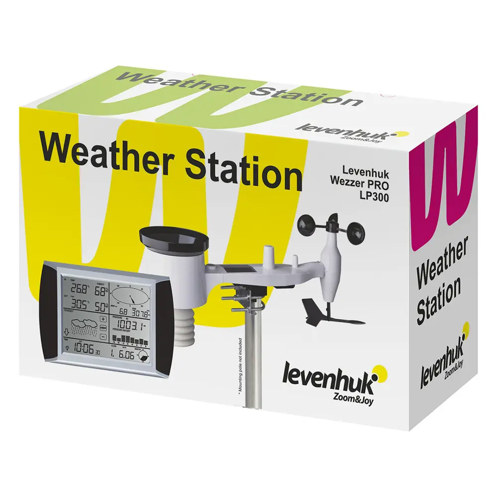 Фото 3 Метеостанция Levenhuk Wezzer PRO LP300 цвет черный Фото 3 Метеостанция Levenhuk Wezzer PRO LP300 цвет черный