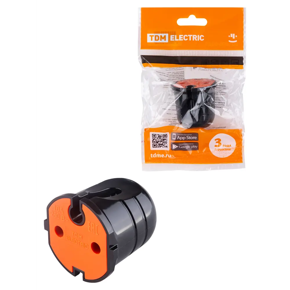 Фото Розетка кабельная Tdm electric SQ1806-0214 с заземлением 250 В 10 A цвет черный Фото Розетка кабельная Tdm electric SQ1806-0214 с заземлением 250 В 10 A цвет черный