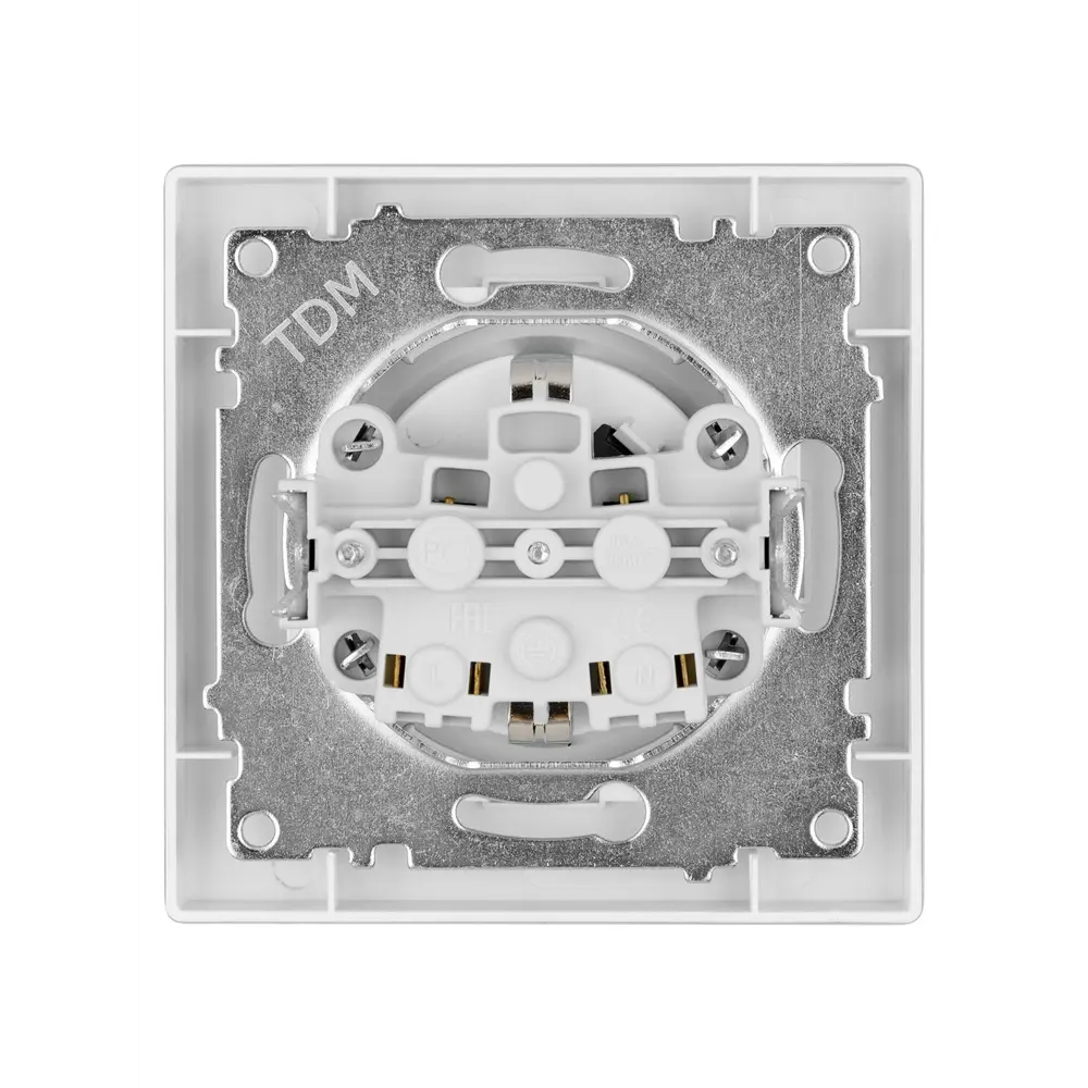 Фото 4 Розетка встраиваемая Tdm electric Сенеж SQ1816-0233 с заземлением со шторками цвет серый Фото 4 Розетка встраиваемая Tdm electric Сенеж SQ1816-0233 с заземлением со шторками цвет серый