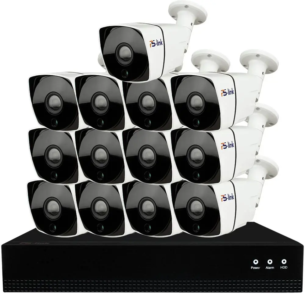 Фото Комплект видеонаблюдения IP 8 Мп Ps-Link KIT-C813IP-POE 13 камер для улицы Фото Комплект видеонаблюдения IP 8 Мп Ps-Link KIT-C813IP-POE 13 камер для улицы