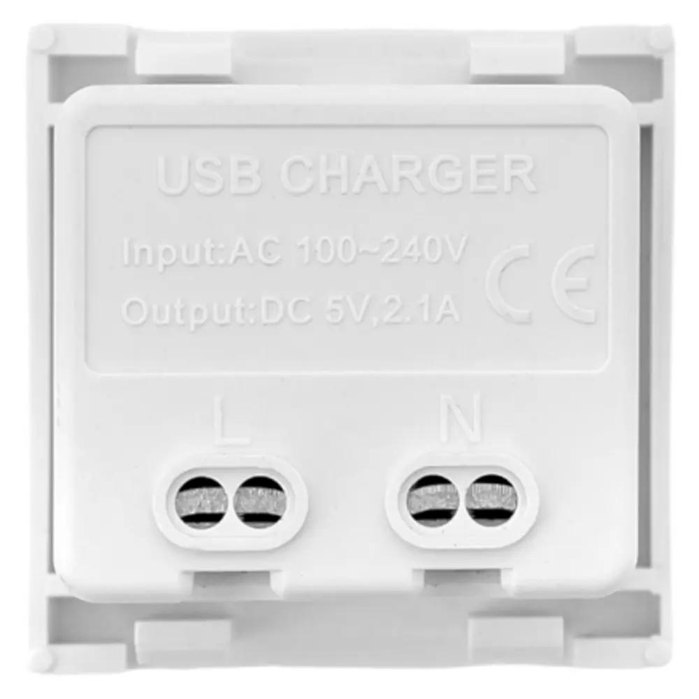 Фото 3 Розетка встраиваемая Ekf E2MR2-21USB-10-AC USB цвет белый Фото 3 Розетка встраиваемая Ekf E2MR2-21USB-10-AC USB цвет белый