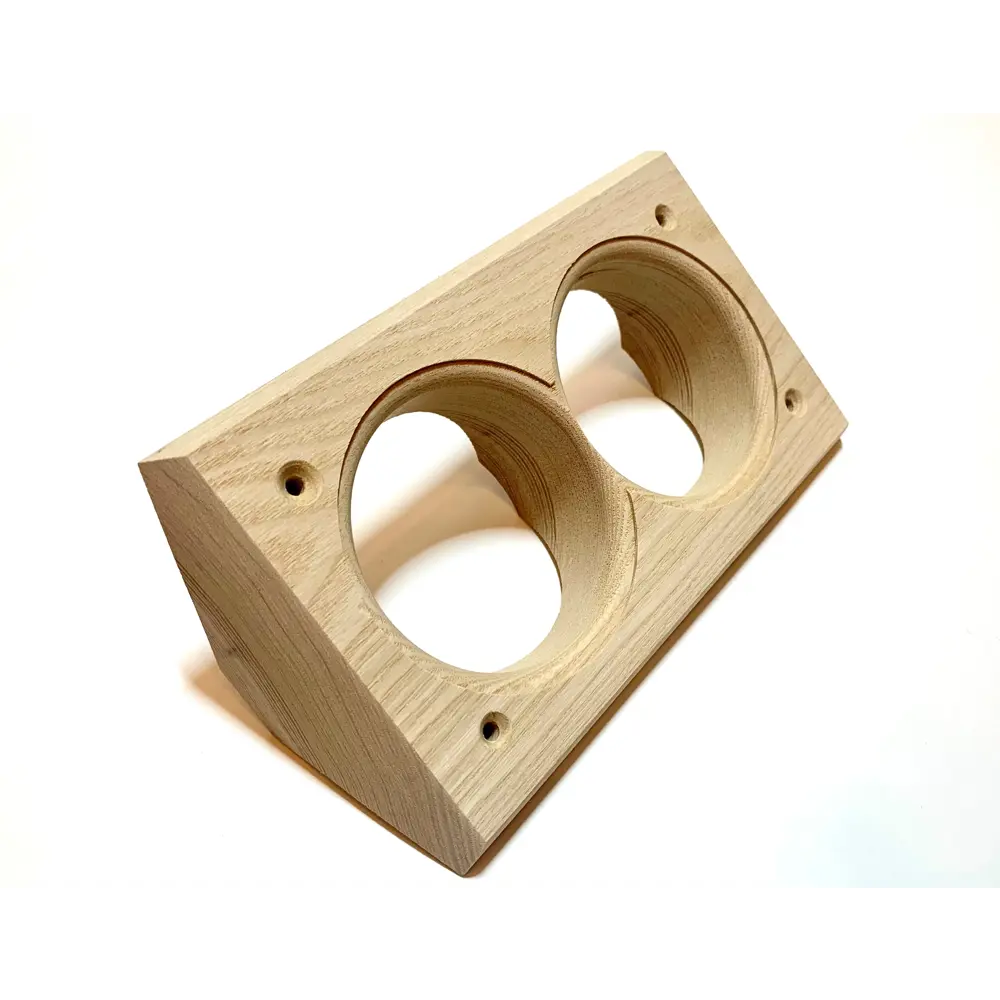 Фото Накладка на бревно для розетки/выключателя Cleverwood D200 мм 2 поста монтаж скрытой проводки Фото Накладка на бревно для розетки/выключателя Cleverwood D200 мм 2 поста монтаж скрытой проводки