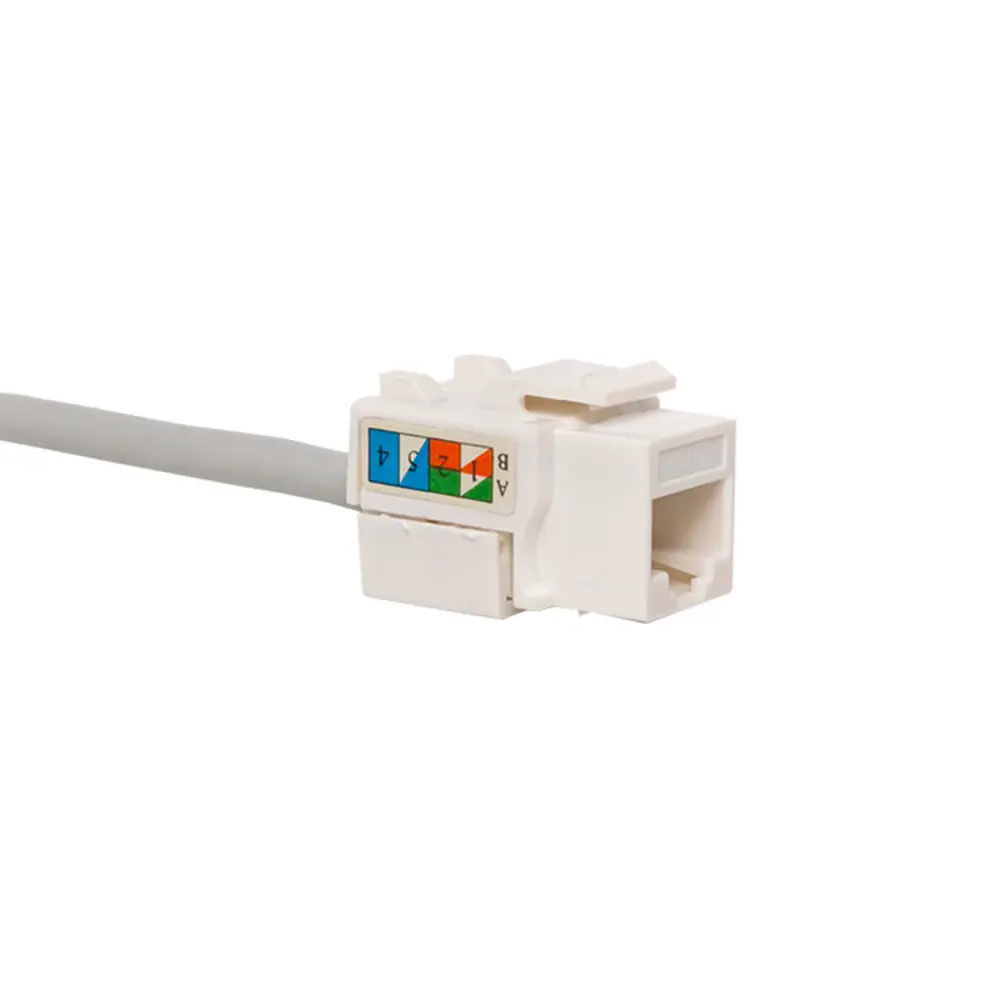 Фото 3 Модуль Keystone Teracom Pro Cat.5E RJ-45 неэкранированный 110 IDC 90 градусов цвет белый Фото 3 Модуль Keystone Teracom Pro Cat.5E RJ-45 неэкранированный 110 IDC 90 градусов цвет белый