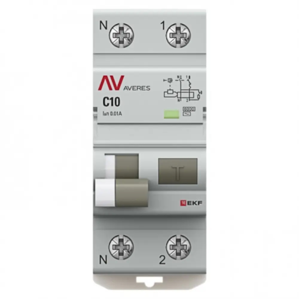 Фото 2 Дифференциальный автомат Ekf Averes DVA-6 1P+N C10 А 10 мА 6 кА AC rcbo6-1pn-10C-10-ac-av Фото 2 Дифференциальный автомат Ekf Averes DVA-6 1P+N C10 А 10 мА 6 кА AC rcbo6-1pn-10C-10-ac-av