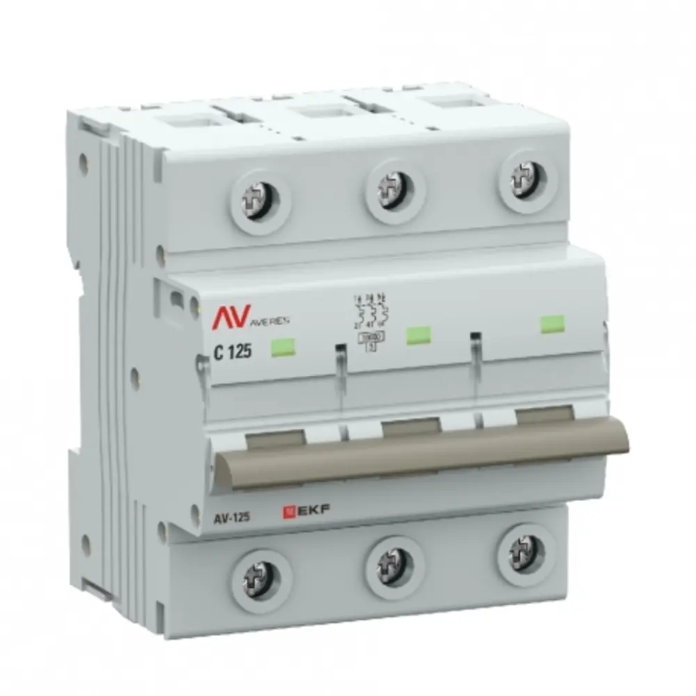 Фото Автоматический выключатель Ekf Averes AV-125 3P 125 А 10 кА mcb125-3-125D-av Фото Автоматический выключатель Ekf Averes AV-125 3P 125 А 10 кА mcb125-3-125D-av