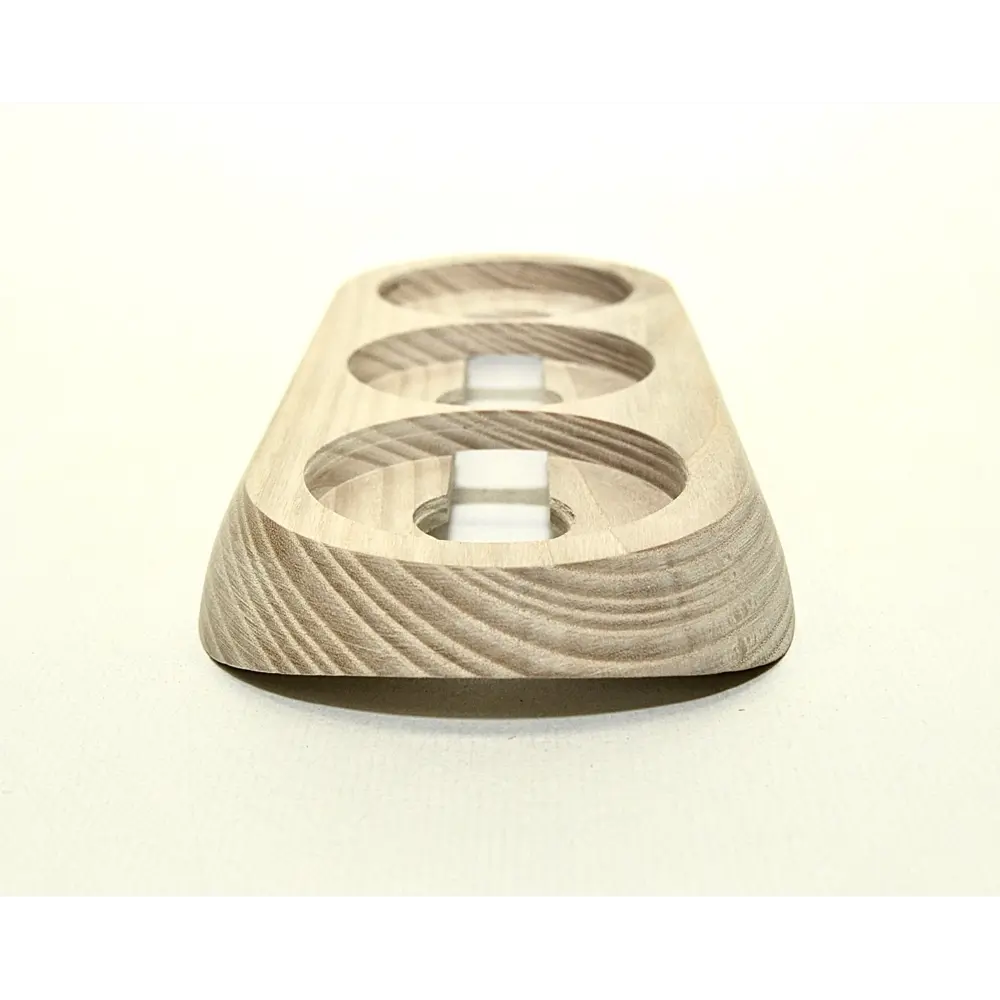 Фото 2 Накладка на бревно для трех ретро розеток/выключателей Cleverwood D200 мм наружного монтажа с основанием D65 мм Фото 2 Накладка на бревно для трех ретро розеток/выключателей Cleverwood D200 мм наружного монтажа с основанием D65 мм