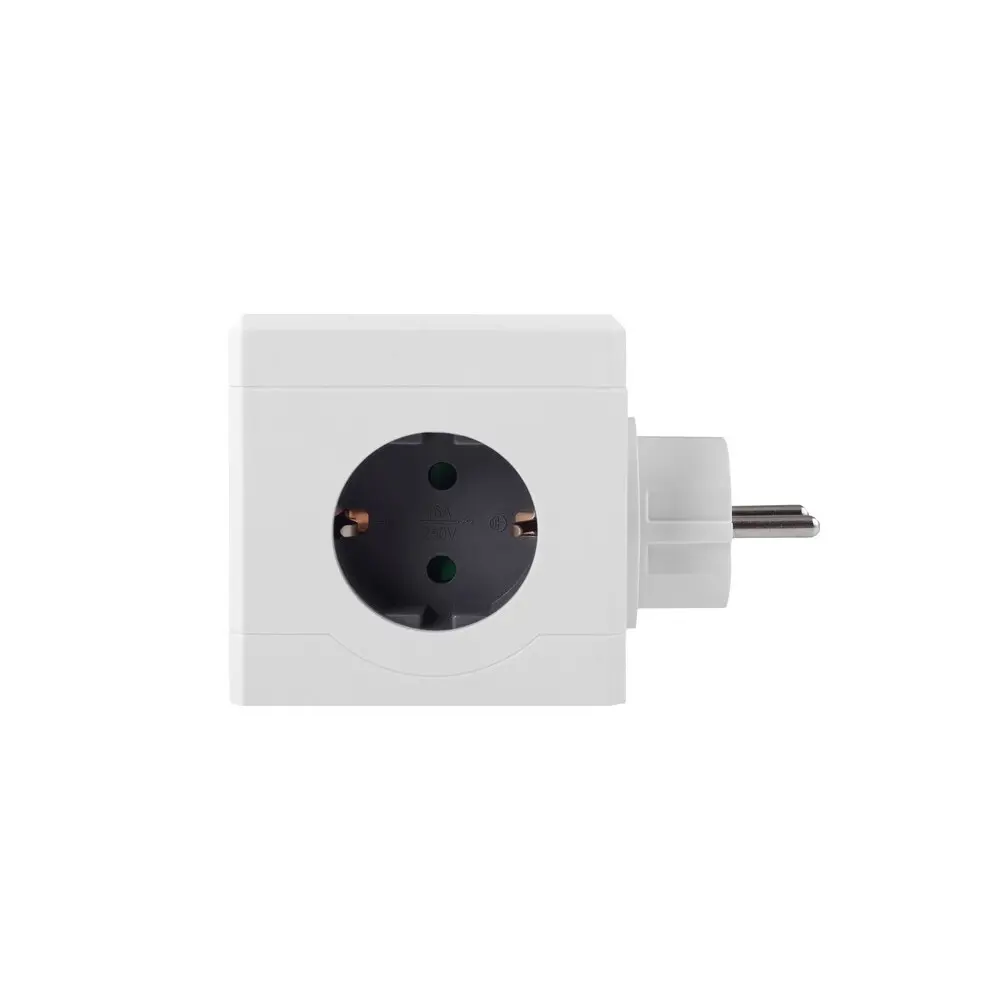 Фото 2 Разветвитель RocketSocket cube original lite 4 розетки с заземлением 16 A 3 USB цвет белый/серый Фото 2 Разветвитель RocketSocket cube original lite 4 розетки с заземлением 16 A 3 USB цвет белый/серый
