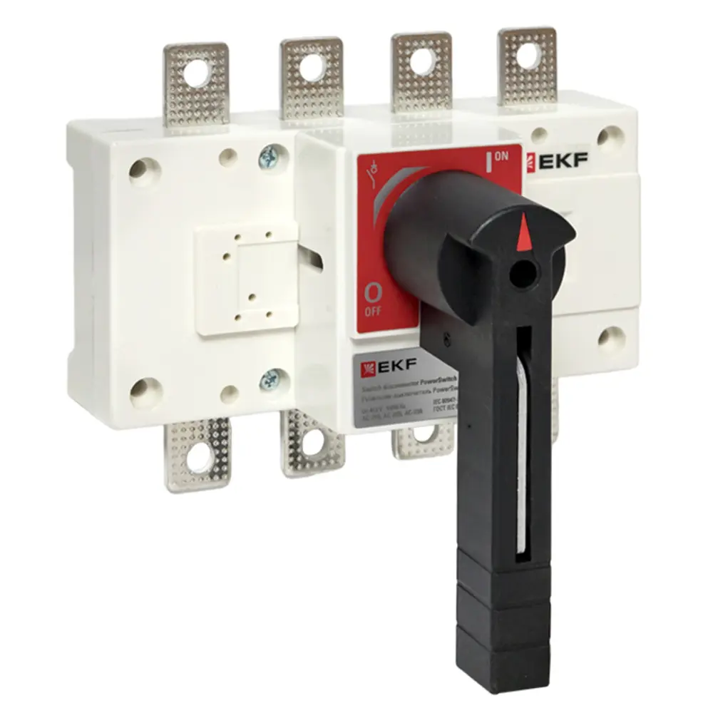 Фото Рубильник-выключатель Ekf PowerSwitch 160 A 4P c рукояткой управления для прямой установки Фото Рубильник-выключатель Ekf PowerSwitch 160 A 4P c рукояткой управления для прямой установки