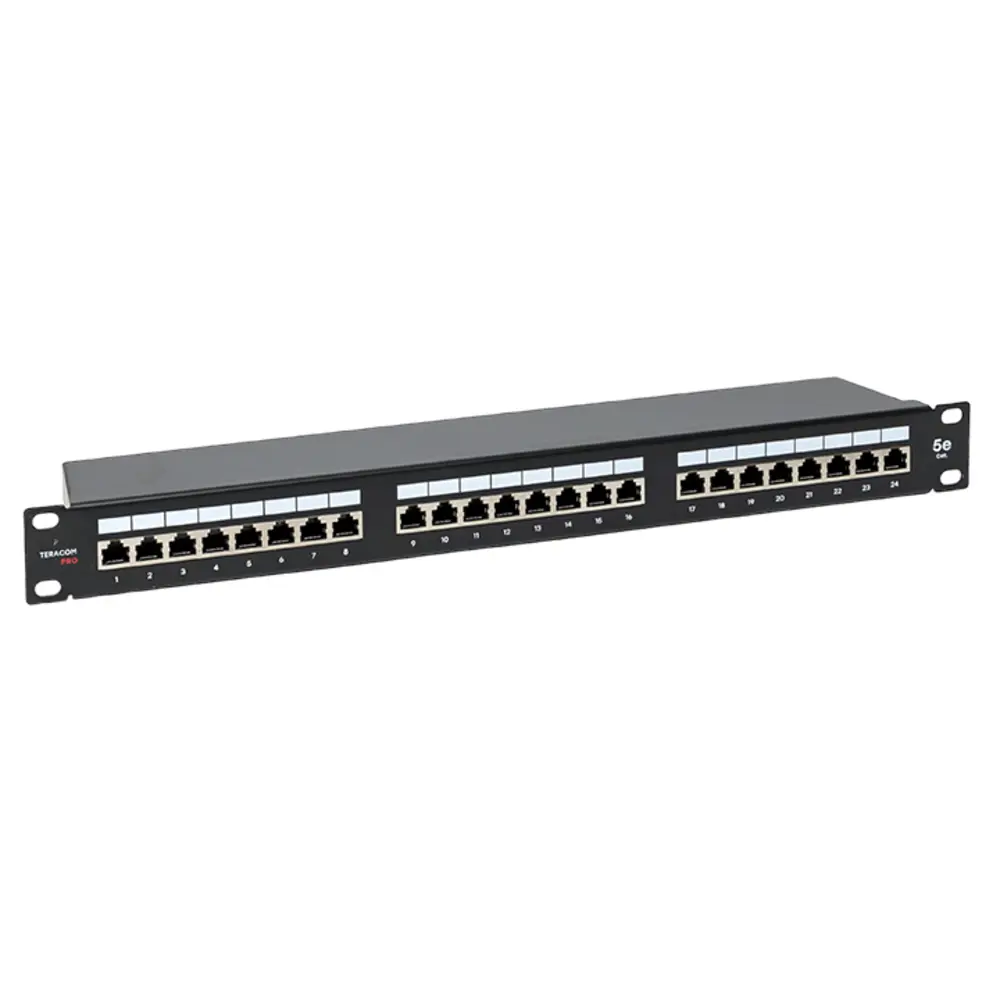 Фото Патч-панель EKF Teracom Pro 19'' Cat 5е 1U полный экран STP 24 порта RJ-45 Dual IDC с органайзером Фото Патч-панель EKF Teracom Pro 19'' Cat 5е 1U полный экран STP 24 порта RJ-45 Dual IDC с органайзером