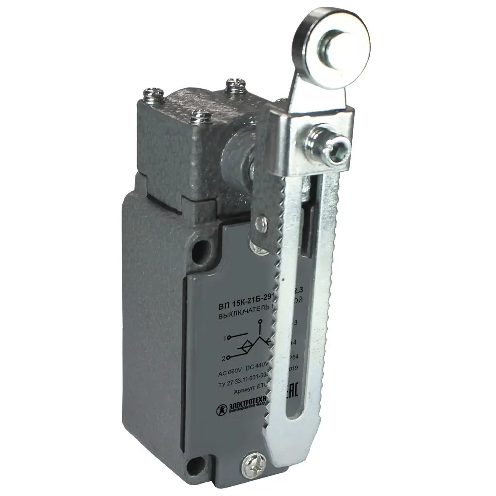 Фото Выключатель путевой Электротехник ВП 15К-21Б-291-54 У2.3 IP54 Фото Выключатель путевой Электротехник ВП 15К-21Б-291-54 У2.3 IP54