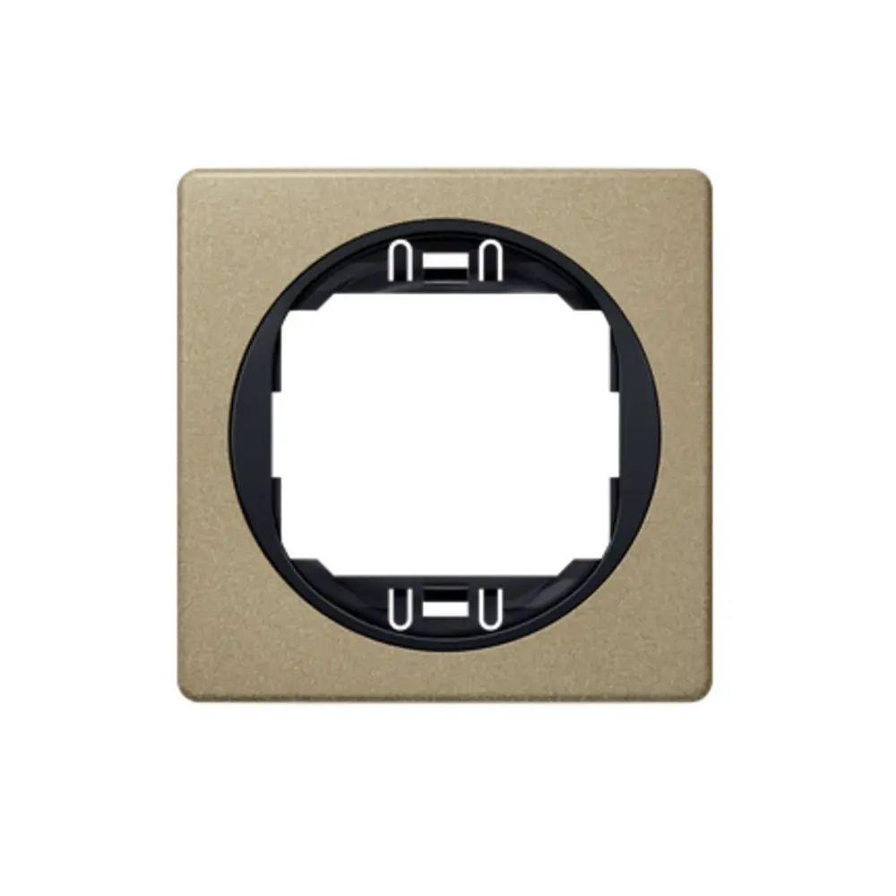 Фото Рамка для розеток и выключателей Aling-conel Eon 80x80 мм 1 пост цвет никель с чёрным Фото Рамка для розеток и выключателей Aling-conel Eon 80x80 мм 1 пост цвет никель с чёрным