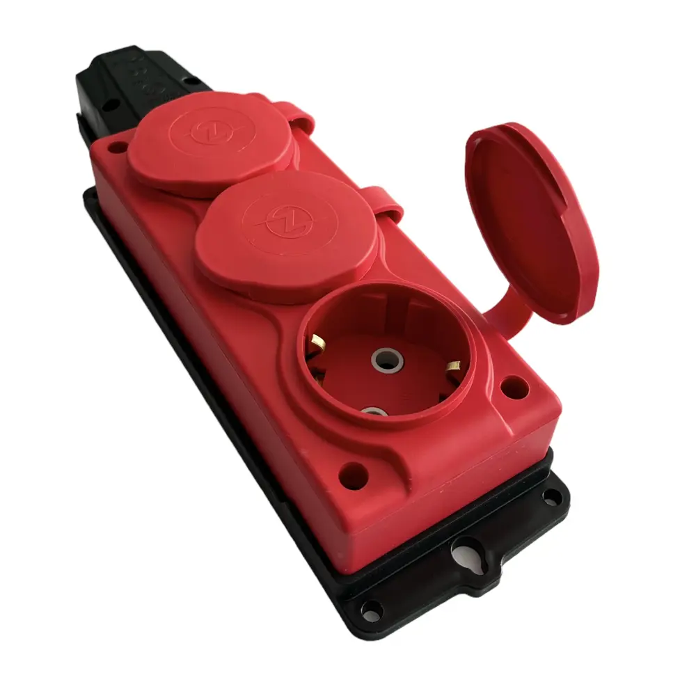 Фото Розетка Ne-ad NVO-KI-K-3-1PEN-16-54-RED с заземлением 230 В 16 A цвет красный Фото Розетка Ne-ad NVO-KI-K-3-1PEN-16-54-RED с заземлением 230 В 16 A цвет красный