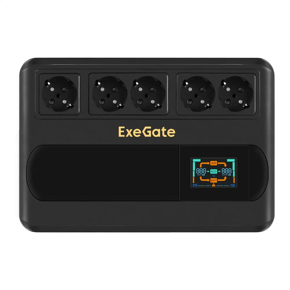 Фото 2 Источник бесперебойного питания Exegate NEO Smart BU-600.LCD.AVR.5SH 600 ВА 600 Вт Фото 2 Источник бесперебойного питания Exegate NEO Smart BU-600.LCD.AVR.5SH 600 ВА 600 Вт