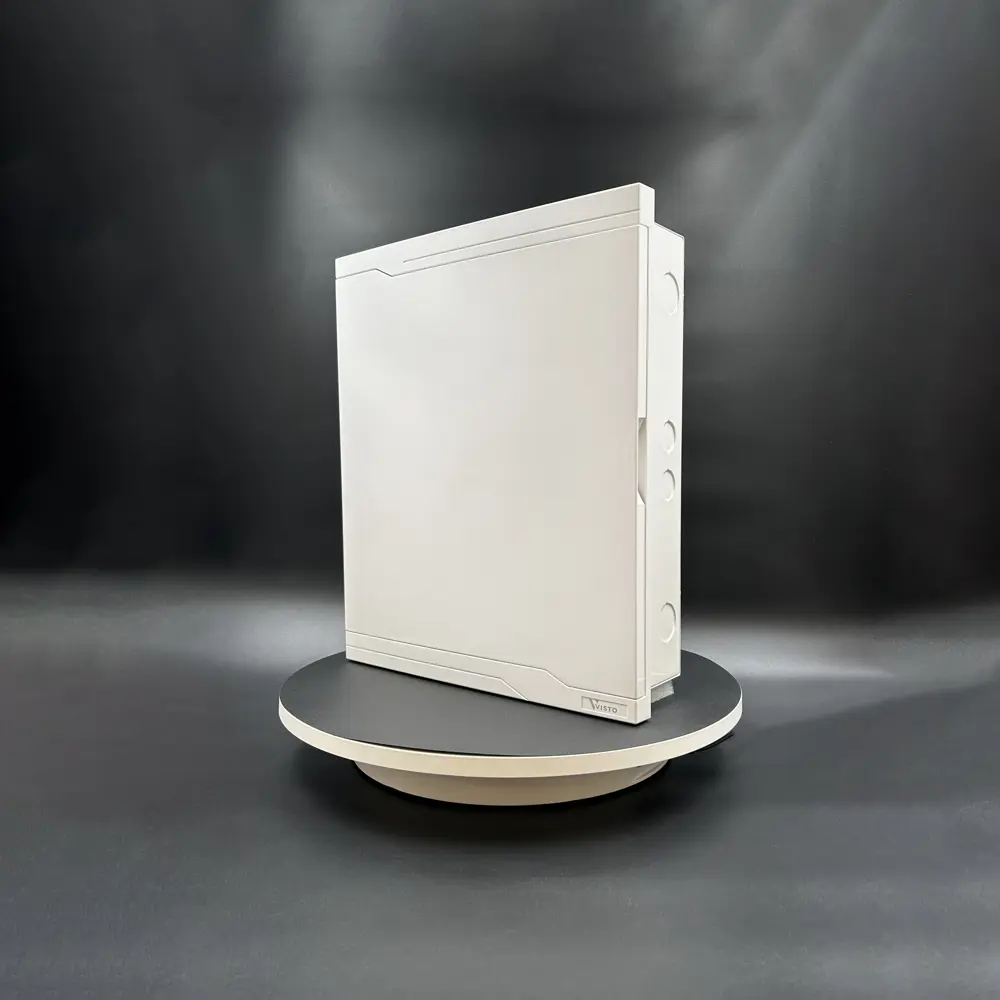 Фото 4 Щит распределительный встраиваемый Visto MAX ЩРВ 24 модуля IP30 поликарбонат цвет белый Фото 4 Щит распределительный встраиваемый Visto MAX ЩРВ 24 модуля IP30 поликарбонат цвет белый