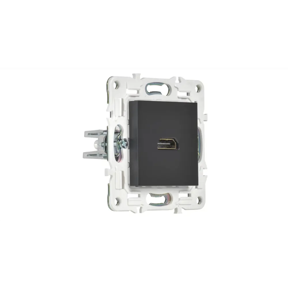 Фото 4 Розетка HDMI встраиваемая Iek Skandy SK-H10-K02 цвет черный