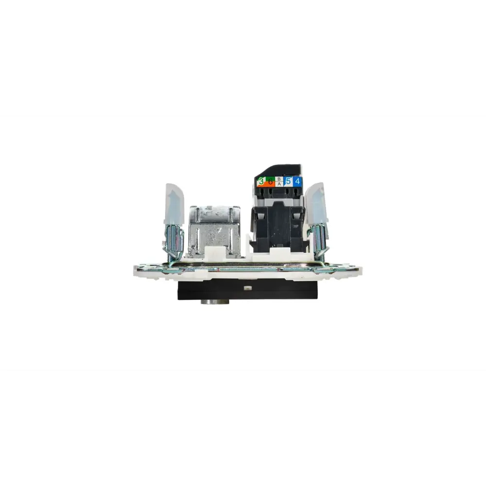 Фото 3 Розетка для телевизора и компьютера встраиваемая Iek Skandy SK-AK20-1-K02 RJ45 Cat 5E цвет черный Фото 3 Розетка для телевизора и компьютера встраиваемая Iek Skandy SK-AK20-1-K02 RJ45 Cat 5E цвет черный