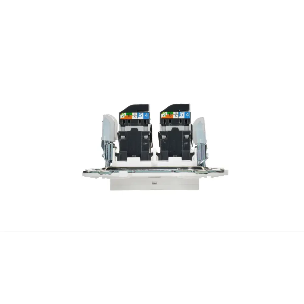 Фото 6 Розетка компьютерная двойная встраиваемая Iek Skandy SK-K20-1-K01 RJ45 Cat 5E цвет арктический белый Фото 6 Розетка компьютерная двойная встраиваемая Iek Skandy SK-K20-1-K01 RJ45 Cat 5E цвет арктический белый