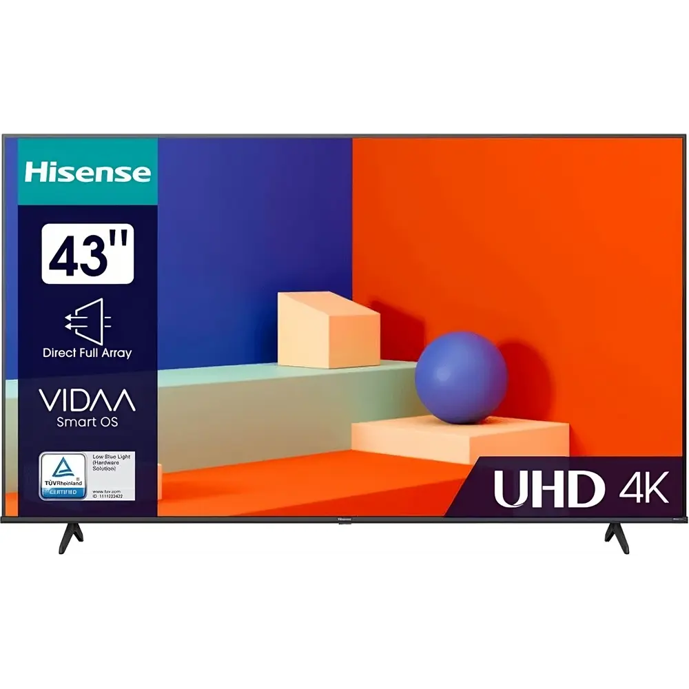 Фото 2 Телевизор Hisense 43A6K 4K Ultra HD 43" 108 см цвет черный Фото 2 Телевизор Hisense 43A6K 4K Ultra HD 43" 108 см цвет черный