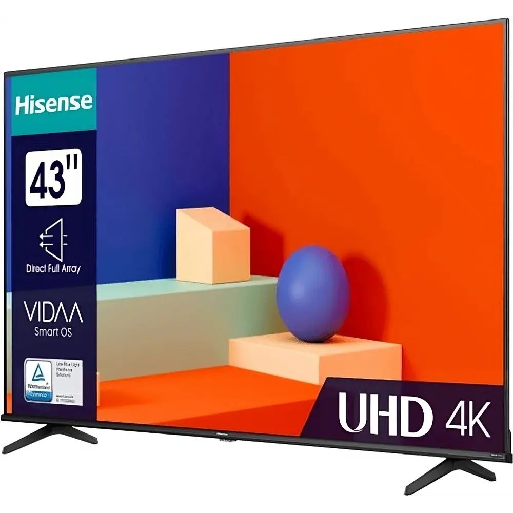 Фото 4 Телевизор Hisense 43A6K 4K Ultra HD 43" 108 см цвет черный Фото 4 Телевизор Hisense 43A6K 4K Ultra HD 43" 108 см цвет черный