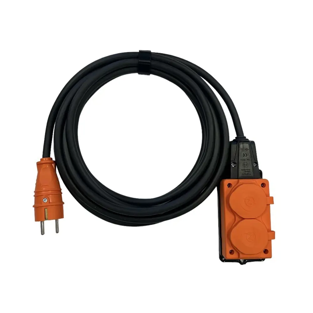 Фото Удлинитель силовой Itok i-connect-color-SU-PVS-310-2-54-7-orange 2 розетки 3x1 7 м 2200 Вт цвет оранжевый