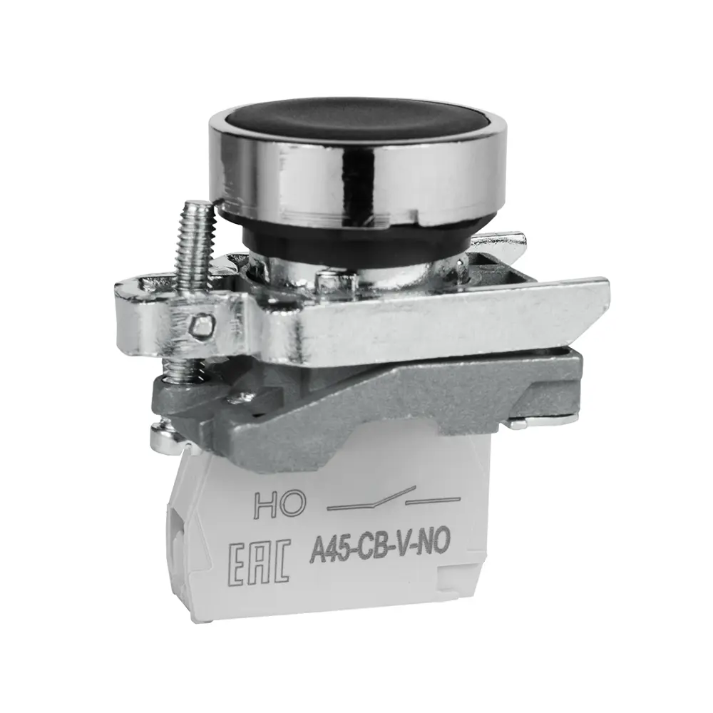 Фото Кнопка КЭАЗ OptiSignal D22 C4-P-210 металл 1НО XB4BA21 цвет черный