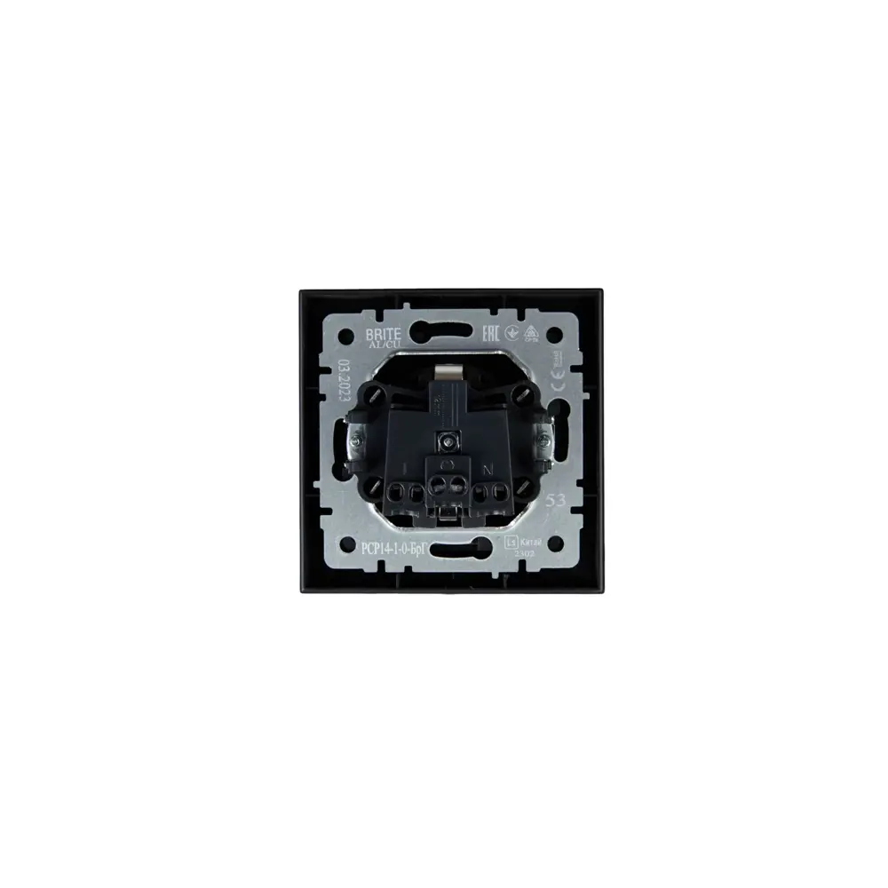 Фото 5 Розетка встраиваемая Iek Brite BR-R14-16-K53-F с заземлением и шторками цвет графит Фото 5 Розетка встраиваемая Iek Brite BR-R14-16-K53-F с заземлением и шторками цвет графит