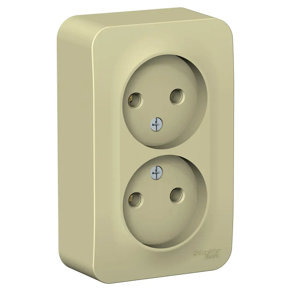 Фото Розетка двойная накладная Systeme electric Blanca BLNRA000217 цвет бежевый Фото Розетка двойная накладная Systeme electric Blanca BLNRA000217 цвет бежевый