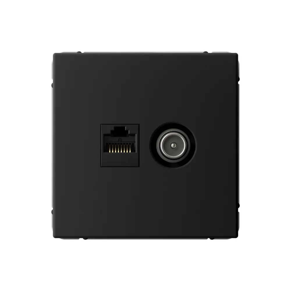 Фото Розетка для телевизора и компьютера встраиваемая Systeme electric ArtGallery GAL001089 RJ45 Cat 5Е цвет карбон Фото Розетка для телевизора и компьютера встраиваемая Systeme electric ArtGallery GAL001089 RJ45 Cat 5Е цвет карбон