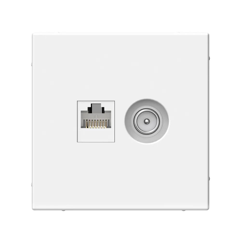 Фото Розетка для телевизора и компьютера встраиваемая Systeme electric ArtGallery GAL000189 RJ45 Cat 5Е цвет белый Фото Розетка для телевизора и компьютера встраиваемая Systeme electric ArtGallery GAL000189 RJ45 Cat 5Е цвет белый