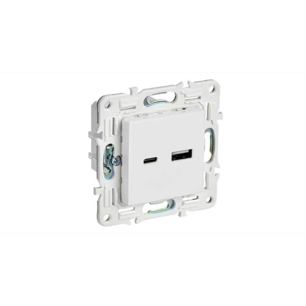Фото Розетка USB встраиваемая Iek Skandy SK-U22-018-K01 цвет белый Фото Розетка USB встраиваемая Iek Skandy SK-U22-018-K01 цвет белый