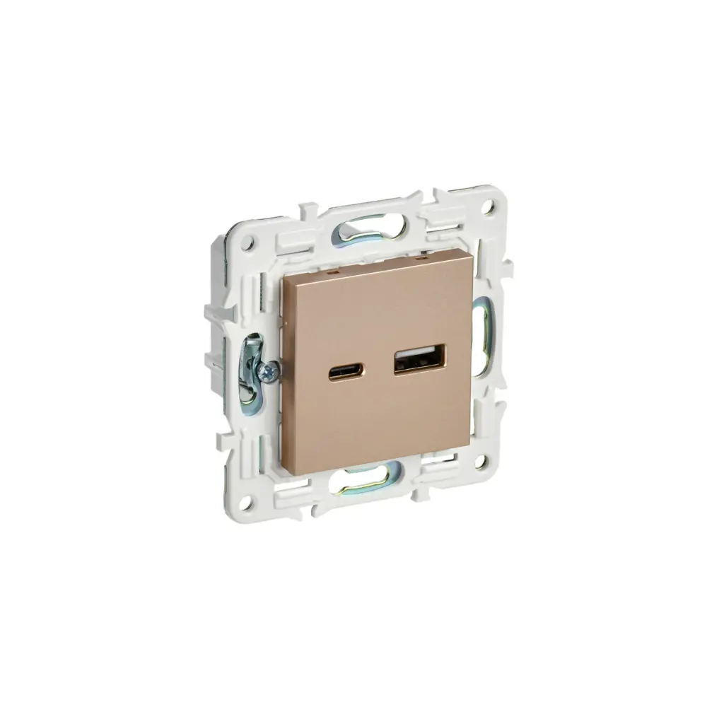 Фото Розетка USB встраиваемая Iek Skandy SK-U22-018-K98 цвет песочный Фото Розетка USB встраиваемая Iek Skandy SK-U22-018-K98 цвет песочный