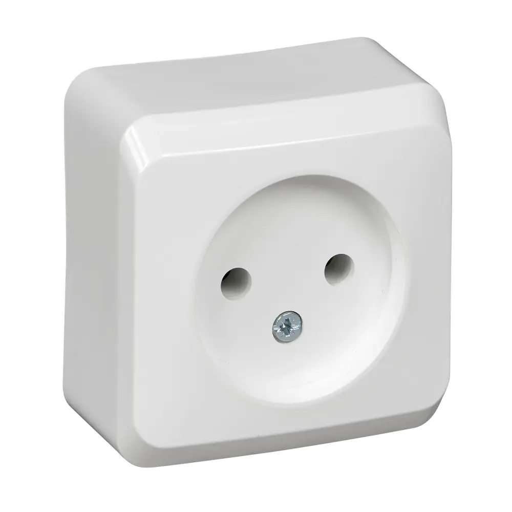 Фото Розетка накладная Systeme electric Этюд PA16-001B цвет белый Фото Розетка накладная Systeme electric Этюд PA16-001B цвет белый