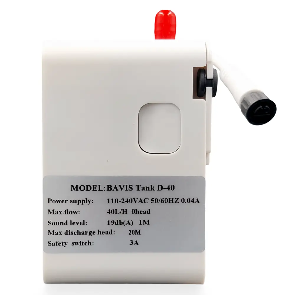 Фото 2 Помпа дренажная Bavis Tank D-40 накопительная 0.3 л 40 л/ч 19 Дб Фото 2 Помпа дренажная Bavis Tank D-40 накопительная 0.3 л 40 л/ч 19 Дб