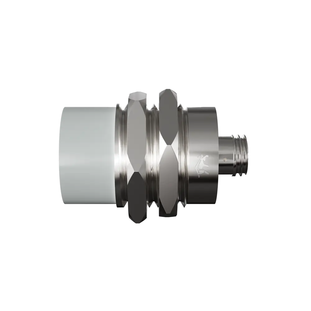 Фото 5 Индуктивный датчик Prompower KT130-D25NA-DS1253-LY латунь незаподлицо М30 25 мм NPN-НО разъём М12 Фото 5 Индуктивный датчик Prompower KT130-D25NA-DS1253-LY латунь незаподлицо М30 25 мм NPN-НО разъём М12