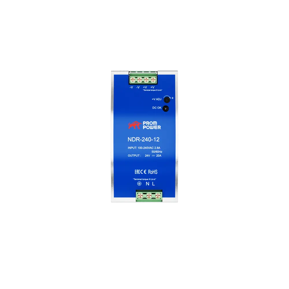Фото 3 Источник питания Prompower NDR-240-12 на выходе 12 В DC 20 А 240 Вт входное 85-264 В AC 120-370 В DC Фото 3 Источник питания Prompower NDR-240-12 на выходе 12 В DC 20 А 240 Вт входное 85-264 В AC 120-370 В DC
