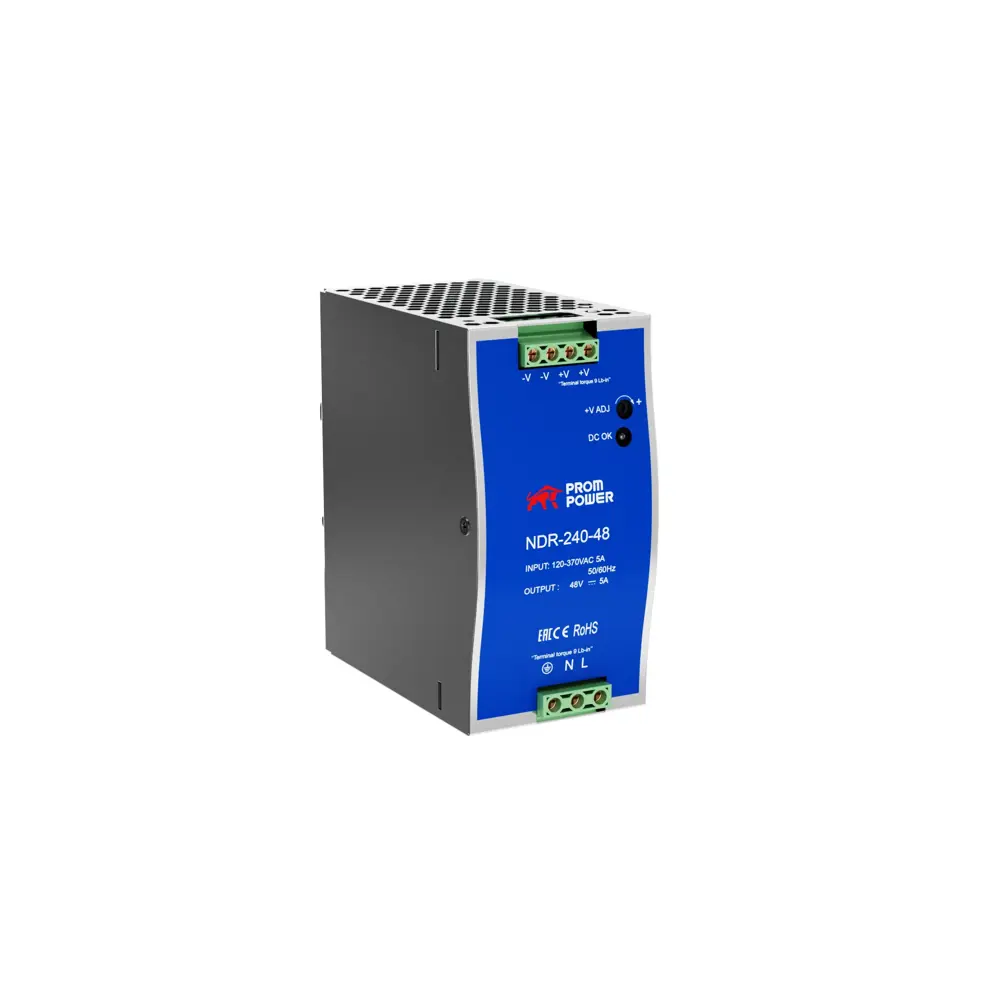 Фото Источник питания Prompower NDR-240-48 на выходе 48 В DC 5 А 240 Вт входное 85-264 В AC 120-370 В DC Фото Источник питания Prompower NDR-240-48 на выходе 48 В DC 5 А 240 Вт входное 85-264 В AC 120-370 В DC