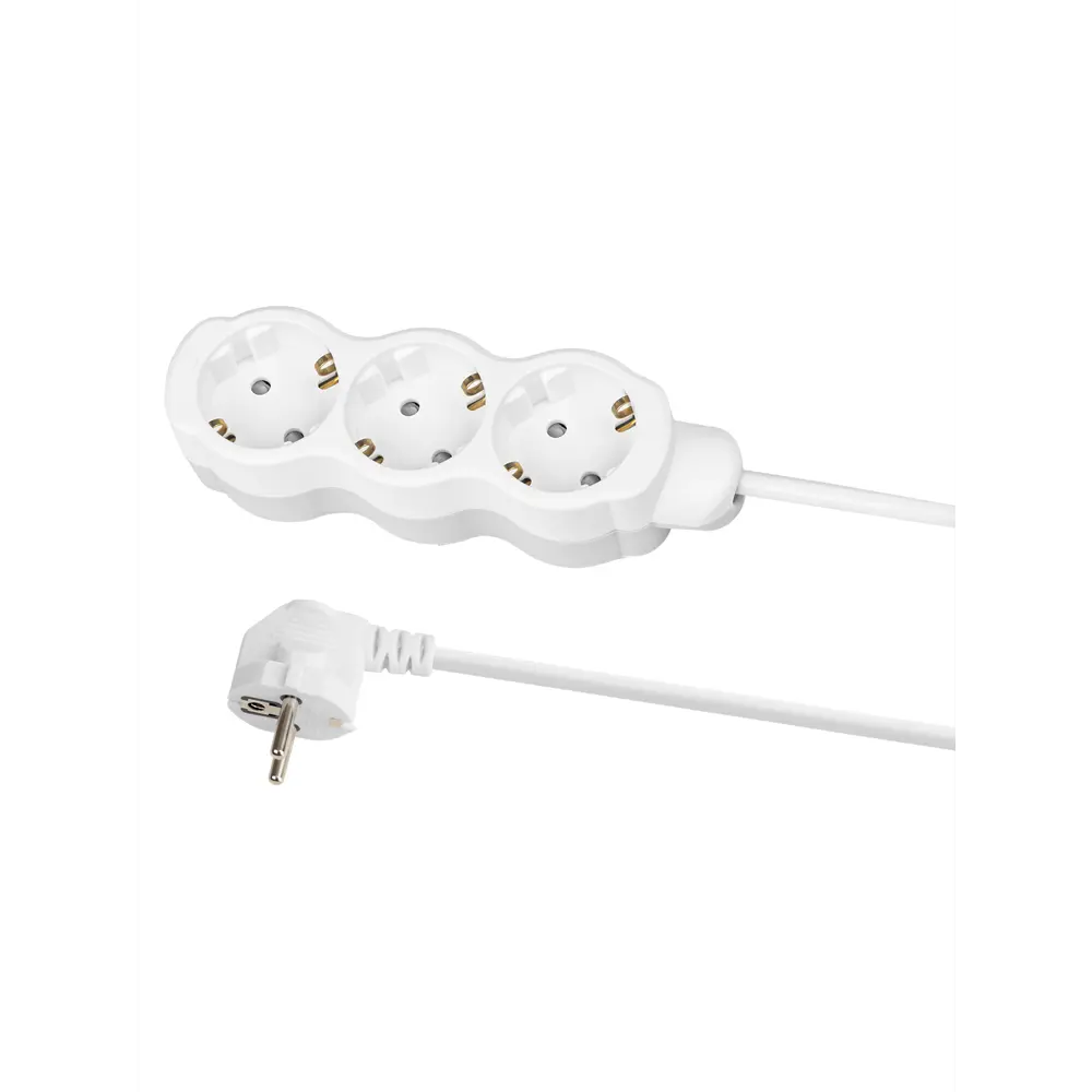 Фото Удлинитель бытовой Tdm electric Люкс SQ1303-4026 3x1 3 м 3 розетки с заземлением 3500 Вт цвет белый Фото Удлинитель бытовой Tdm electric Люкс SQ1303-4026 3x1 3 м 3 розетки с заземлением 3500 Вт цвет белый