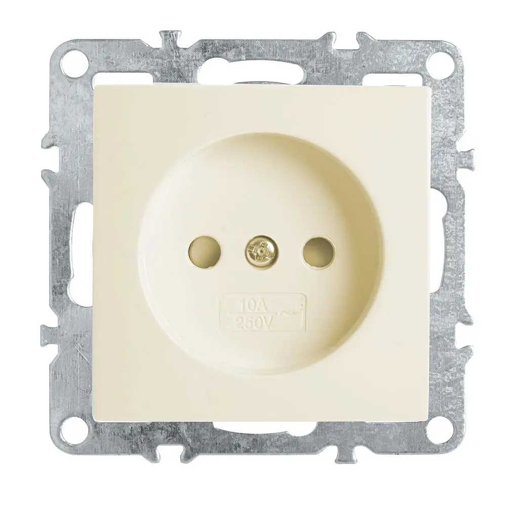 Фото Розетка 1-местная б/з механизм STEKKER PST10-9109-02 250В 10А с защ. шторкой серия Эрна слоновая кость Комплект 2 шт. Фото Розетка 1-местная б/з механизм STEKKER PST10-9109-02 250В 10А с защ. шторкой серия Эрна слоновая кость Комплект 2 шт.