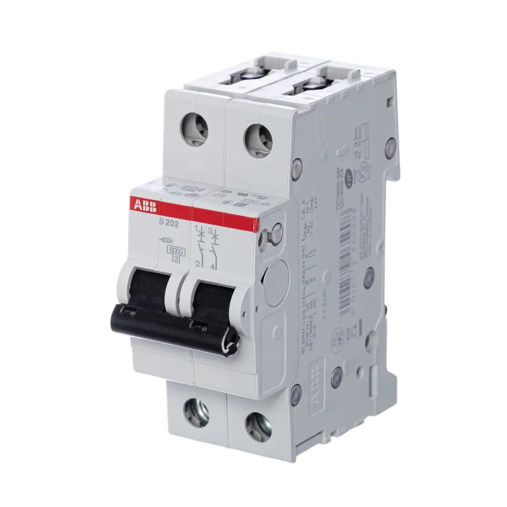 Фото Автоматический выключатель ABB 2P B50А 6кА S202 B50 Фото Автоматический выключатель ABB 2P B50А 6кА S202 B50
