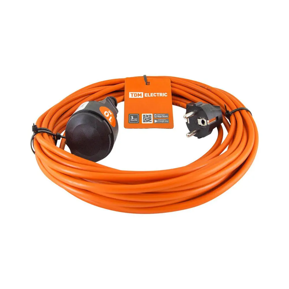Фото Удлинитель-шнур силовой Tdm electric SQ1301-0610 1 розетка 10 м Фото Удлинитель-шнур силовой Tdm electric SQ1301-0610 1 розетка 10 м