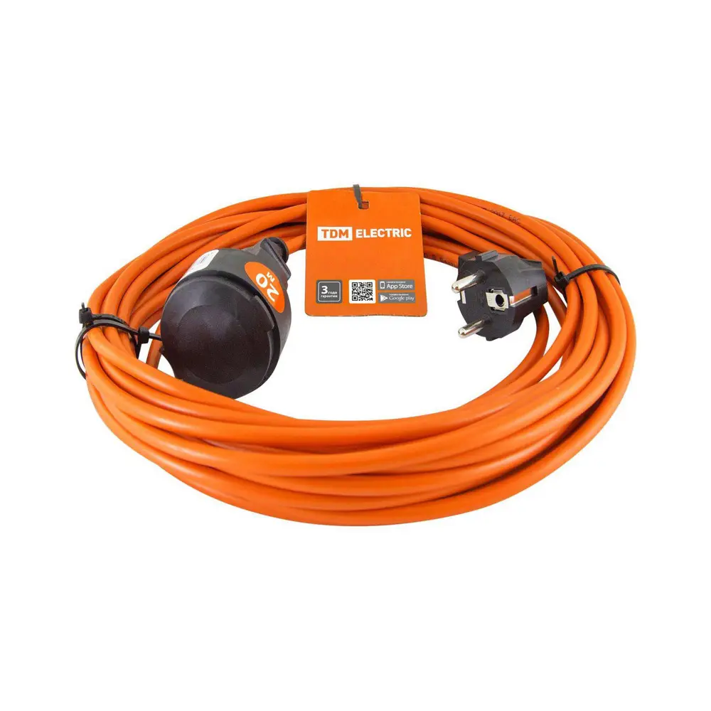 Фото Удлинитель-шнур силовой Tdm electric SQ1301-0611 1 розетка 20 м