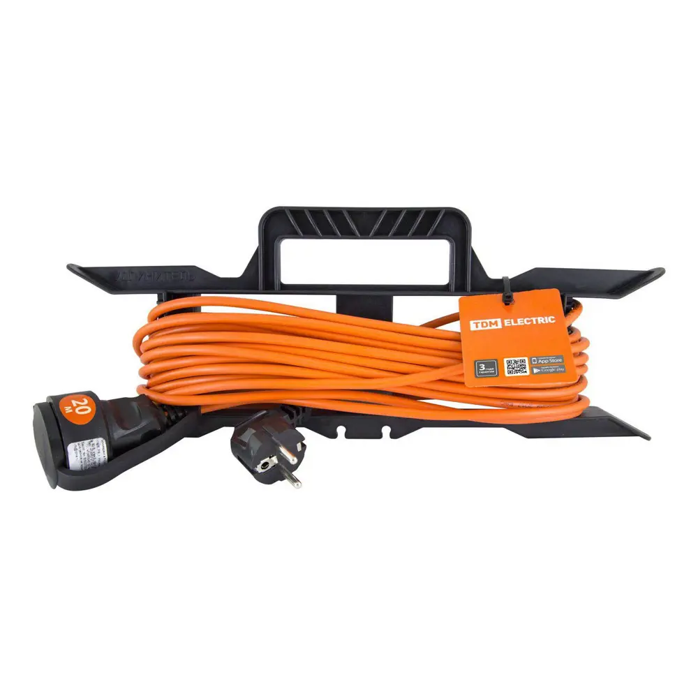 Фото Удлинитель-шнур силовой Tdm electric SQ1302-0305 1 розетка 20 м