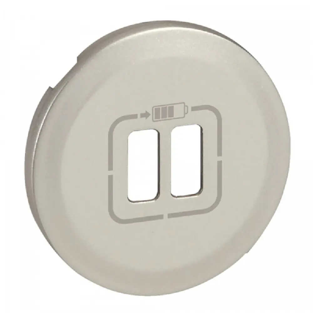 Фото Накладка USB розетки Legrand Celiane 068556, цвет Титан Фото Накладка USB розетки Legrand Celiane 068556, цвет Титан