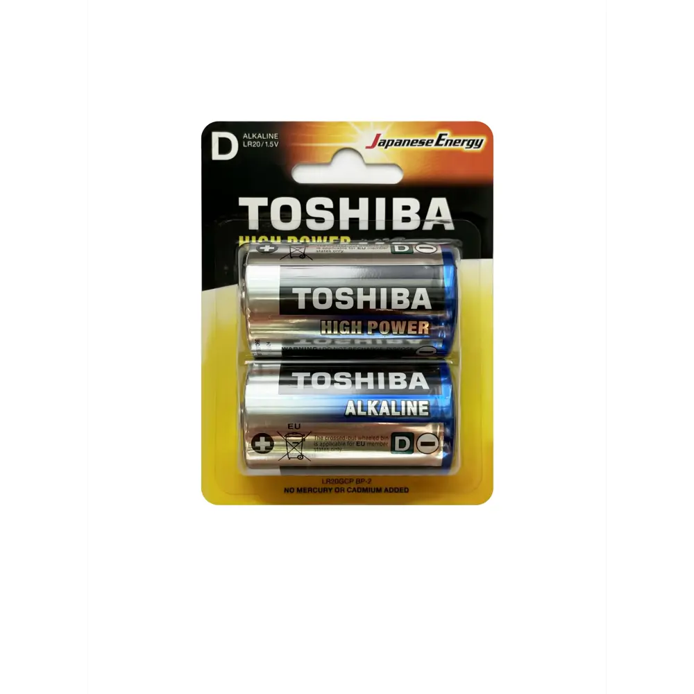 Фото Батарейка Toshiba High Power D (LR20) алкалиновая 2 шт. Фото Батарейка Toshiba High Power D (LR20) алкалиновая 2 шт.